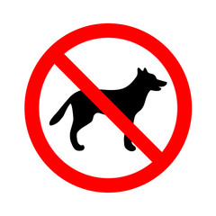 No dogs allowed sign