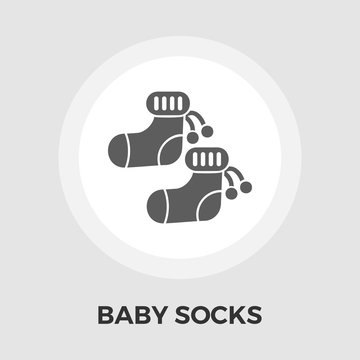 Children socks Vector Flat Icon