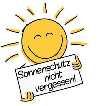 Sonnenschutz nicht vergessen