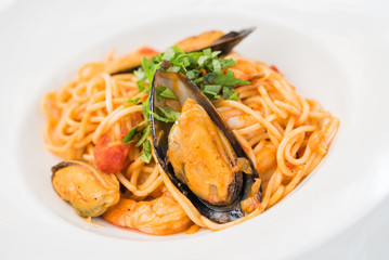 pasta with mussels
