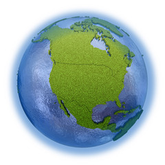 North America on planet Earth