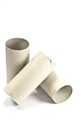 Empty Cardboard Toilet Rolls