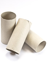 Empty Cardboard Toilet Rolls