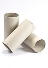 Empty Cardboard Toilet Rolls