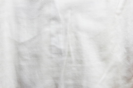 Crumpled cloth white fabric texture