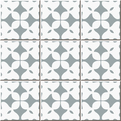 Fototapeta premium Ceramic tile pattern 309 check cross geometry
