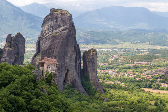 Rocks and Monasteries in Meteora, Greece, Europe