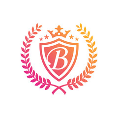 Vintage Wreath Emblem