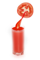 tomato juice isolated