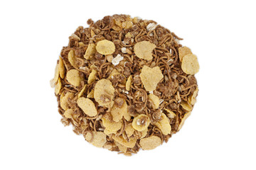 top view of cornflakes.