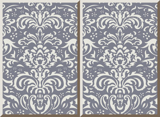 Ceramic tile pattern 367 vintage nature leaf flower