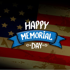 Naklejka premium Happy Memorial Day 