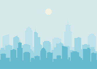 Fototapeta na wymiar City skyline vector illustration