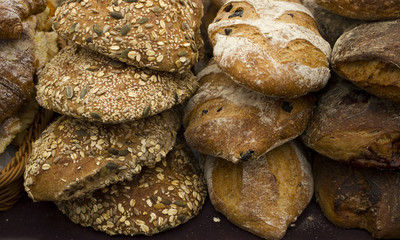 Fresh Bread and Rolls at a Fair
