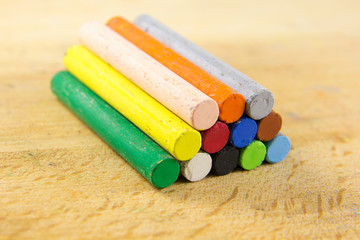 multi color chalk Oil pastel