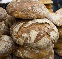 Fresh Bread and Rolls at a Fair