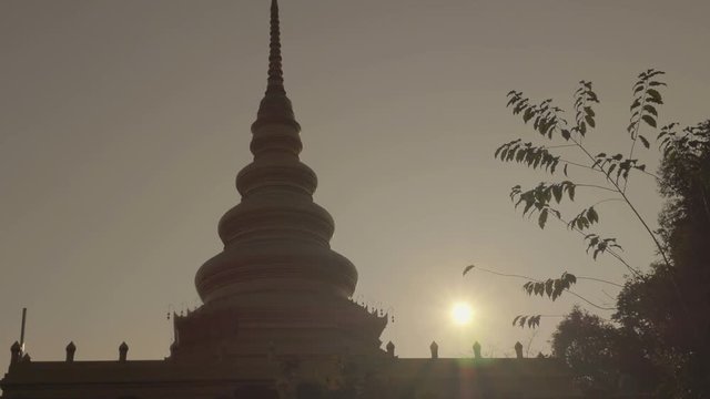 Pagoda sunrise ,Thailand
