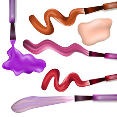 Nail Polish Brush and Smears