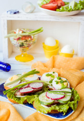fresh tasty sandwiches