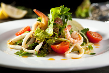 Shrimp and Calamari Salad