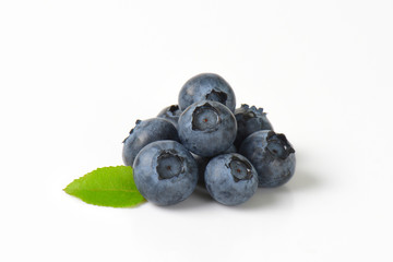 Heap of fresh blueberries