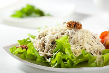 Parmesan Cheese and Walnut Salad