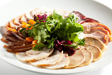 Meat Plate Dressing with Salad
