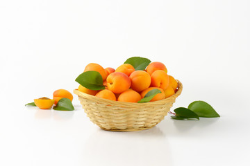 Fresh ripe apricots