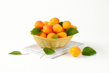 Fresh ripe apricots