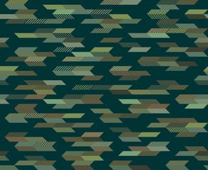 Geometric Camouflage Pattern