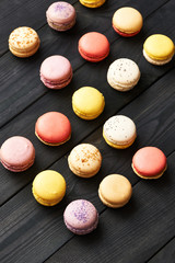 French delicious dessert macaroons