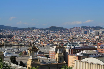 Fototapeta na wymiar Ville de Barcelone, Espagne 
