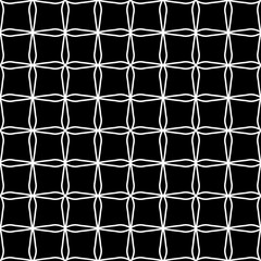 Vector modern seamless geometry pattern, black and white abstract geometric background, subtle pillow print, monochrome retro texture, hipster fashion design