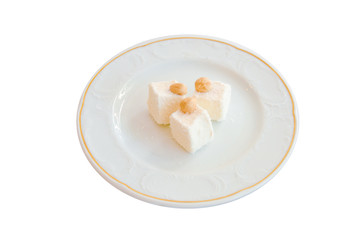 Delicious Turkish Delights on a White Background