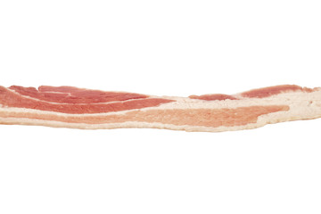 uncooked bacon strip