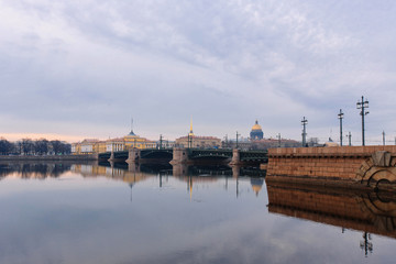 The main Hermitage and the Troitsky bridge