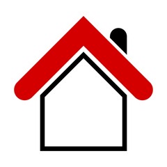 Modern house icon. Simple design element for web, print etc. Isolated