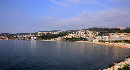 Fototapeta na wymiar Panoramic view of Kavala, Greece