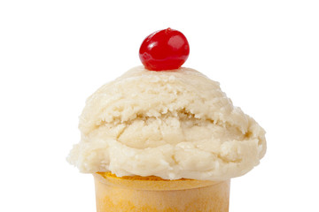 vanilla ice cream cone