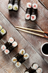 Maki Sushi Set with Soy Sauce