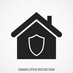 Finance vector Home icon. Modern flat design.