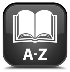 A-Z (book icon) black square button