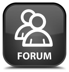 Forum (group icon) black square button