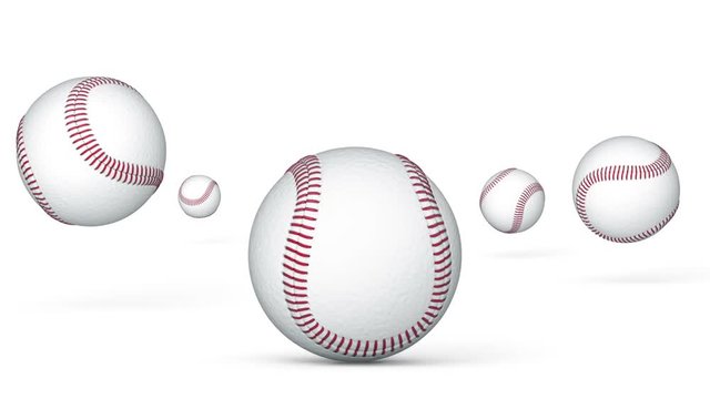 Jumping baseballs. Looping.