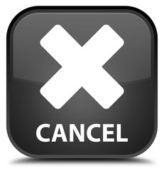 Fototapeta premium Cancel black square button