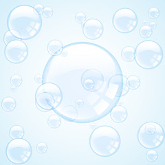 Blue bubbles illustration