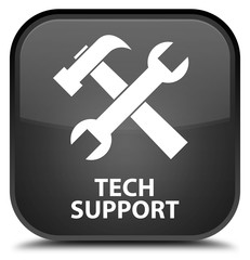 Tech support (tools icon) black square button