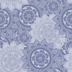 Mandala ornament seamless pattern