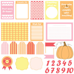 Signs and symbols for organized your planner. Template for scrapbooking, wrapping, wedding invitation, notebooks, diary. Stickers for planner.