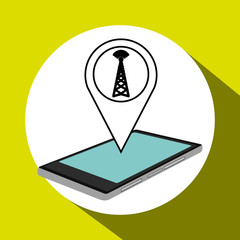 Technology design. social media icon. smartphone concept